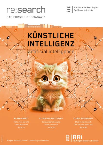 re:search – Das Forschungsmagazin der Hochschule Reutlingen, Ausgabe Künstliche Intelligenz